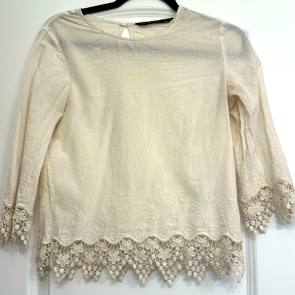 ZARA Crochet Top XS